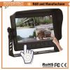 7 inch car quad monitor touch panel with touch button