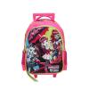 Monster high kids large wheeled bags childrens trolley school bags rolling backpacks for girls